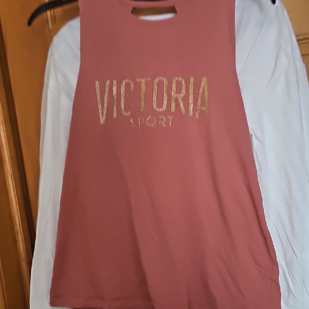 Victoria Sport Pink Tank Top Size Small